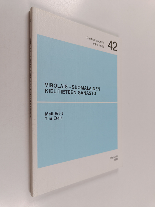 Mati Erelt : Virolais-suomalainen kielitieteen sanasto