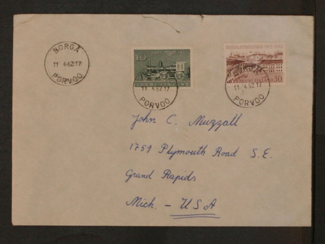 # 22896 # Kirje Porvoo > USA - 1962
