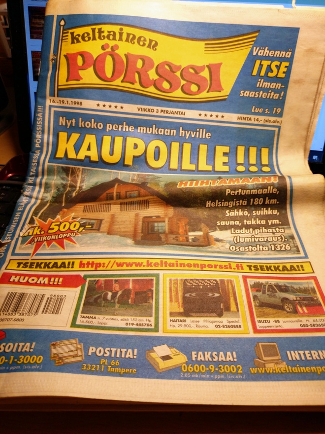 Keltainen PÖRSSI lehti 3 / 98