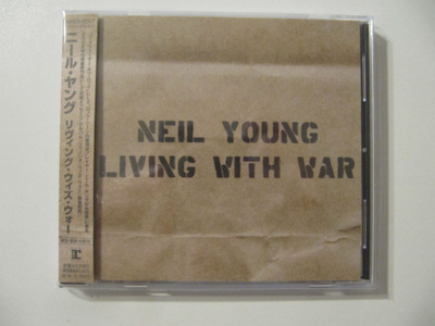 Neil Young Living With War Japanilainen CD OBI