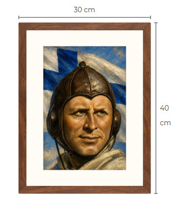 Uusi Joppe Karhunen art print kehystetty 30 cm x 40 cm
