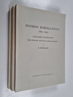 Suomen kirjallisuus 1961-1963 : A-Kalliokoski ; Kalliola-...