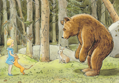 Elsa Beskow: Tyttö kohtaa karhun