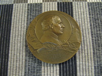 J.L.Runeberg 100 V mitali 1904 /Lindberg / W.Runeberg 1904.