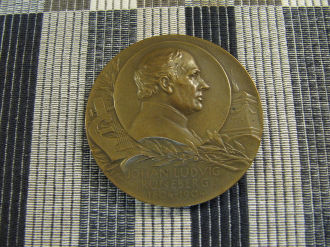 J.L.Runeberg 100 V mitali 1904 /Lindberg / W.Runeberg 1904.