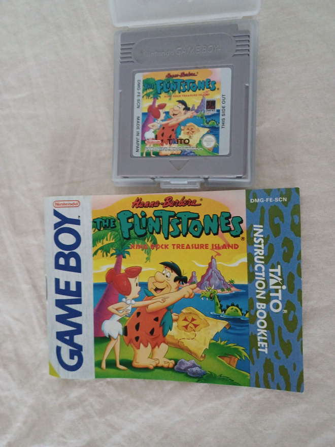Flintstones King Rock Treasure Island Game Boy SCN