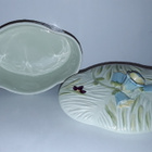 BESWICK , VANHA KANNELLINEN ART DECO TYYLINEN POSLIINIRASIA - pikkukuva 3