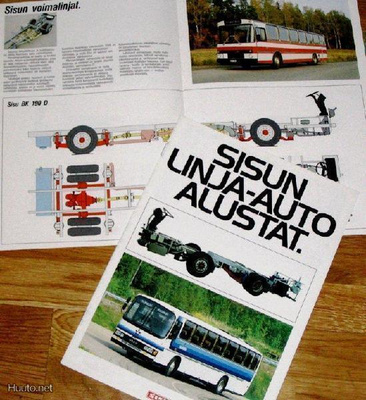 1983 Sisu bussit esite - KUIN UUSI - suom - 12 sivua