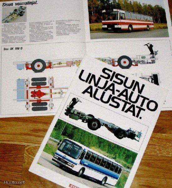 1983 Sisu bussit esite - KUIN UUSI - suom - 12 sivua