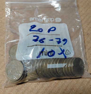 20 penniä AlPr 1976-1979 180 g
