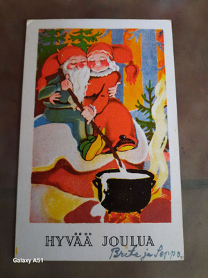 Wanha, Joulumuori ja pukki puuronkeitossa , nyrkkiposti