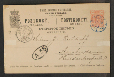# 23983 # Ehiö Lempois > Amsterdam - 1889