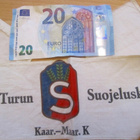 VANHA Käsivarsinauha Suojeluskunta Turku Kaar.-Maar.K - pikkukuva 1