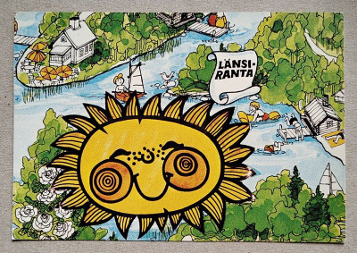 Postikortti: Lomaliiton lomakylä Länsiranta Pyhärannassa