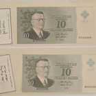 10 Markkaa 1963, virheellisyydet allekirjoituksissa, 2kpl - pikkukuva 1