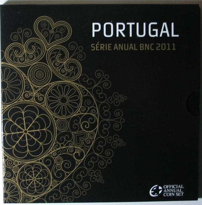 2011 PORTUGAL BNC setti 1c - 2 euro BU laatu