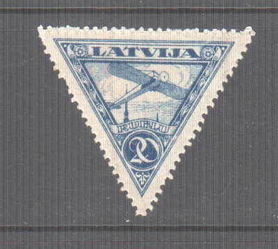Latvia 1921 lentoposti 2 liimakkeellisena.