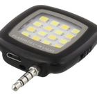 Streetz Selfie LED salama älypuhelimelle, 3.5mm, musta UUSI - pikkukuva 3