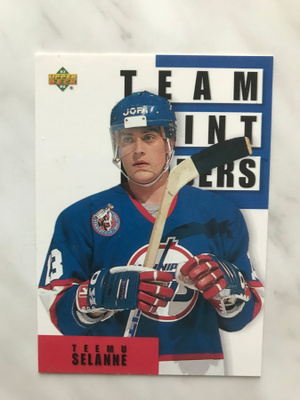 1993-94 Upper Deck Team Points Leaders Teemu Selänne #309