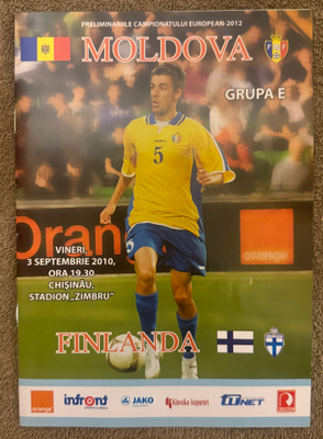 MOLDOVA vs SUOMI 5.9.2010 OTTELUOHJELMA