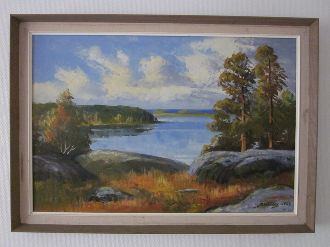 Taulu. Öljyvärimaalaus. R. Vuolas v.1969