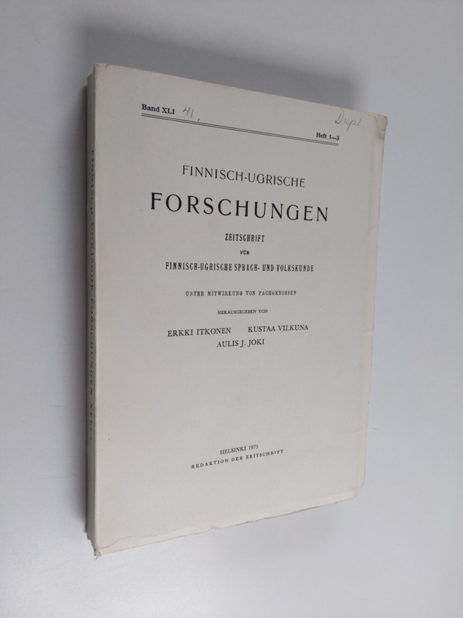 Finnisch-ugrische Forschungen : Zeitschrift fur finnisch-...