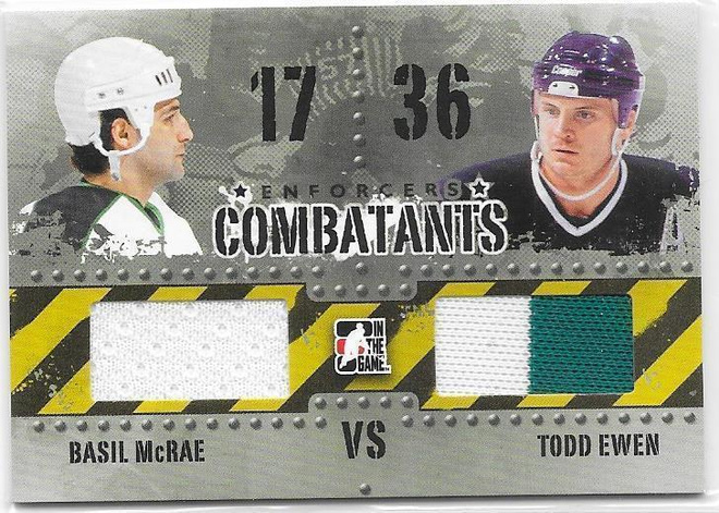 2011-12 ITG Enforcers Combatants Jersey #C-32 McRae & Ewen