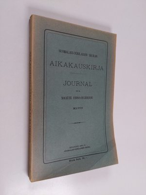 Suomalais-ugrilaisen seuran aikakauskirja XLVII