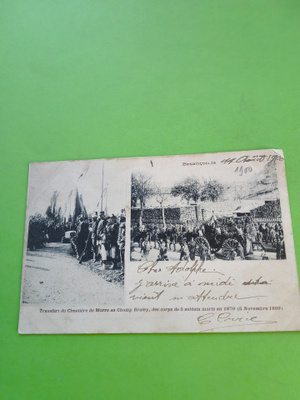 Kulkenut postikortti vuodelta 1900
