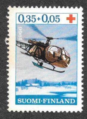 Punainen risti 1966 0,35+0,05mk (LAPE 610) **