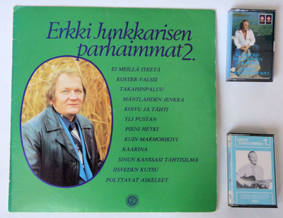 Erkki Junkkarinen * 2 kasettia ja 1 LP-levy