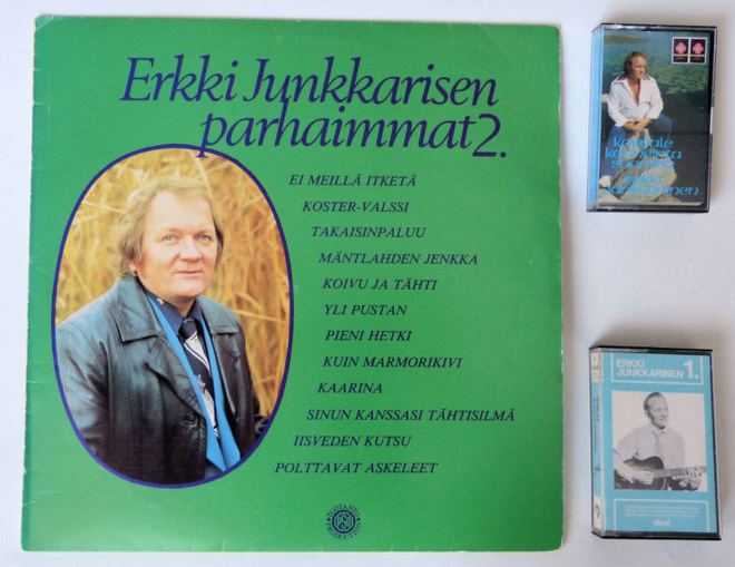 Erkki Junkkarinen * 2 kasettia ja 1 LP-levy
