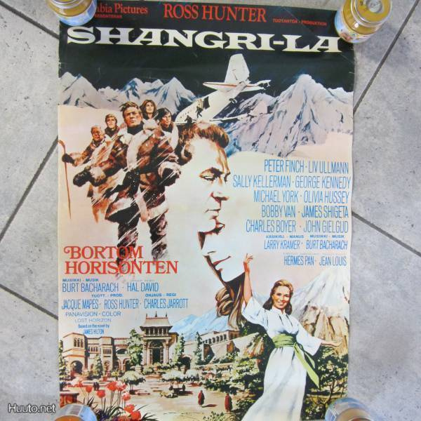 vanha orig elokuv.juliste SHANGRI-LA