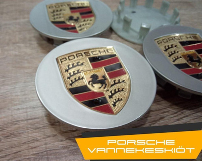 Porsche vannekeskiöt – Kulta-Hopea – 75mm (4kpl 