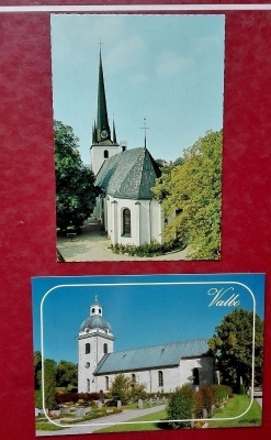 Arboga/Valbo/Västerås kyrka postikortti 0,50 Eur/kpl