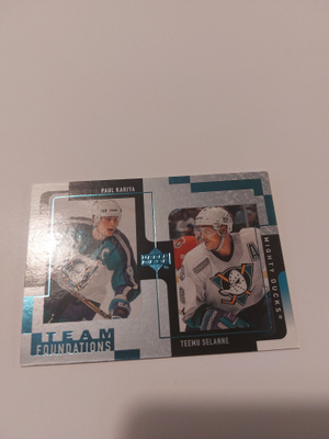 2000-01 Upper Deck Legends #3 Paul Kariya/Teemu Selänne