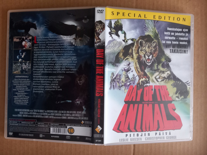 Day of the animals Suomi dvd