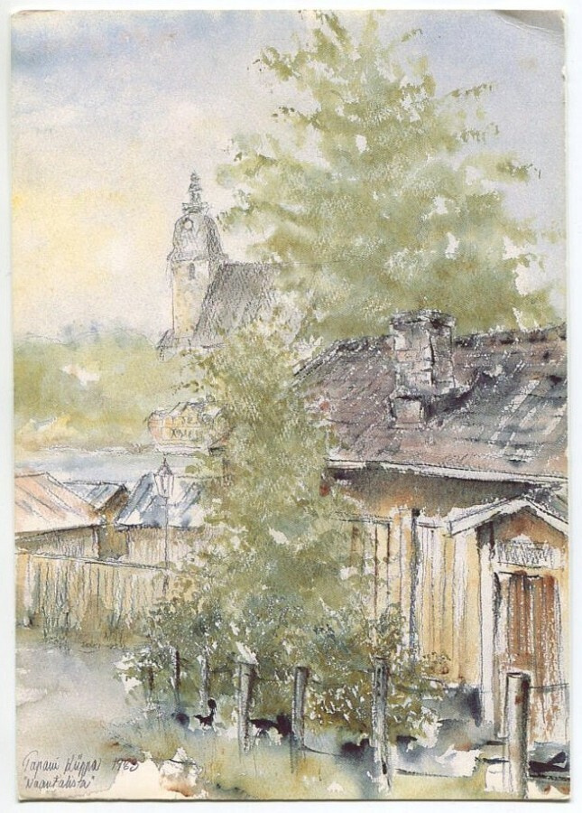 Naantali puutaloja ja kirkko, Tapani Kiippa 1983