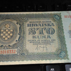 Croatia Kroatia 100 kuna 1941 P2 sn332 VF - pikkukuva 1