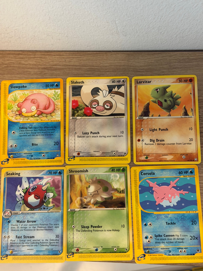 Pokemon Vintage Set 6 kpl – Aquapolis, Expedition & EX Serie
