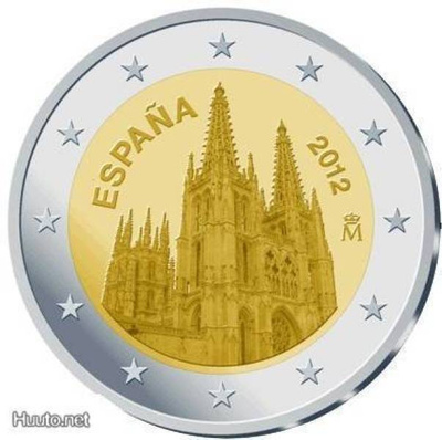 ** ESPANJA 2€ 2012 Burgos pillerissä **