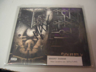 SOULFLY - ENSLAVED CD MAX CAVALERA NIMIKIRJOITUKSELLA