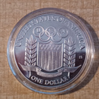 1 Dollari 1992 USA KM# 238. hopea 900 Proof - pikkukuva 1