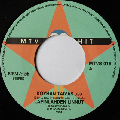 Lapinlahden Linnut :  Köyhän Taivas   -  7"