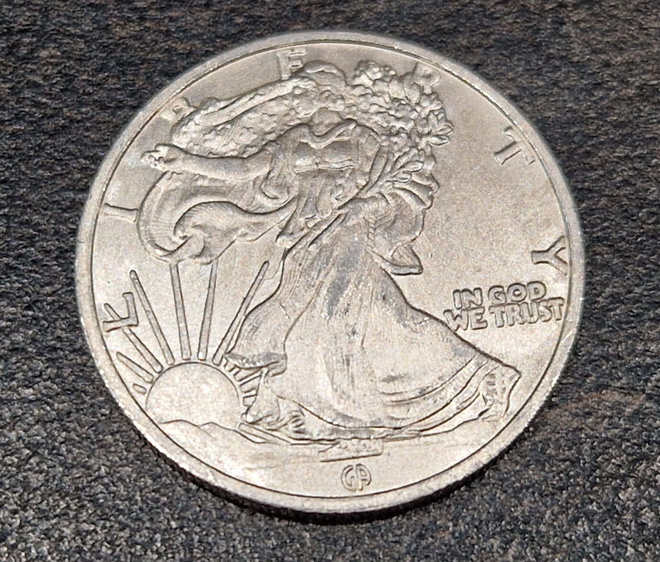 1/10 oz 999 Hopea raha Walking liberty tribute