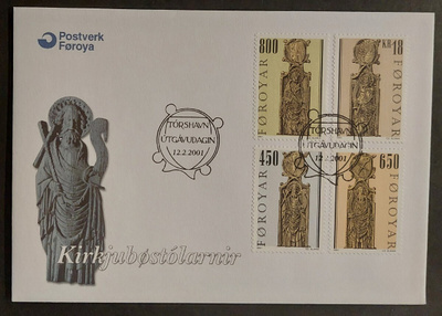 Färsaaret 2001 - Kirkonpenkkejä FDC