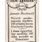 Filmitaiteilijoita savukerasioista n:o 93 JEANETTE MCDONALD - pikkukuva 2