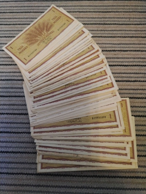 100 kappaletta 1 markan 1963 seteliä