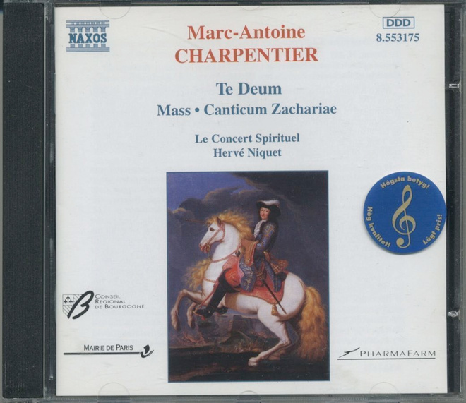 CHARPENTIER: Te Deum • Messu • Benedictus – Naxos CD 1997