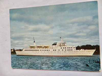 VANHA Postikortti Laiva Ilmatar 1950-l